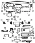 Genuine Mopar Instrument Panel Applique 68087740AA New. Price: $470.34.