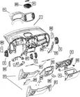 Genuine Mopar 2014-2019 Fiat 500L Glove Box Door Latch Striker Right 5ND22JXWAA New. Price: $46.99.