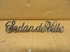 Cadillac Sedan Deville Emblem Ornament Oem Metal W Pins 1970'S - 1980'S Used. Price: $69.88.