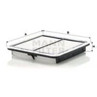 Air Filter Mann C2201 Subaru Outback Forester Xv Neu. Price: $33.39.