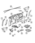Genuine Mopar Instrument Panel 1GQ74BDAAB New. Price: $84.76.