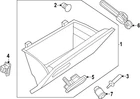 Genuine Volkswagen Glove Box 1T3-857-122-3HS New. Price: $170.71.