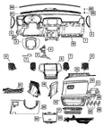 Genuine Mopar Instrument Panel Applique 68210805AA New. Price: $23.44.
