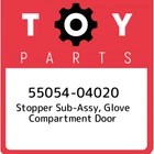 55054-04020 Toyota Stopper Sub-assy, Glove Compartment Door 5505404020, New Genu. Price: $35.48.
