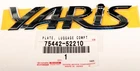 75442-52210 Toyota Genuine Plate, Luggage Compartment Door Name, NO.2 Oem New. Price: $55.00.