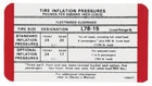 Door Jamb Tire Pressure Decal For 1970 Cadillac Eldorado And Fleetwood New. Price: $16.98.
