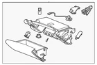 Genuine Gm Glove Box Assembly 86546197 New. Price: $385.30.