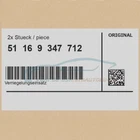 2X Genuine Bmw 51169347712 - Locking Insert Neu. Price: $45.67.