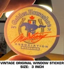 Golden Horseshoe Mustang Association - Vintage Original Window Decal Sticker Used. Price: $9.47.
