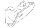 Genuine Mercedes-benz Glove Compartment Housing 253-680-02-91-9K23 New. Price: $361.62.