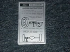 1973 1974 Ford F100 F250 F350 Econoline Jack Inst Decal New. Price: $8.99.