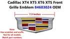 Oem Front Grille Emblem Cadillac XT4, XT5, XT6, Xts 84683024 Used. Price: $50.00.