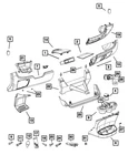 Genuine Mopar Instrument Panel Mat 68169340AA New. Price: $9.70.