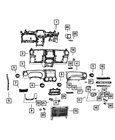Genuine Mopar Console Mat 68089753AA New. Price: $28.58.