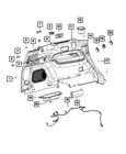Genuine Mopar Cup-holder 7FH71TX7AA New. Price: $25.83.