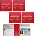 Car Registration & Insurance Holder 4 Pack Red Glove Box Document Wallet Case New. Price: $14.98.