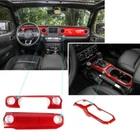 Red Interior Center Console Dashboard Gear Cover Trim For Jeep Wrangler Jl 2018+ New. Price: $56.99.