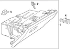 Genuine Mercedes-benz Glove Compartment Housing 254-680-00-03-8V10 New. Price: $279.50.