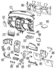 Genuine Mopar Glovebox Door Latch 1JQ68BDAAA New. Price: $10.29.