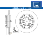 Brake Disc Ate 24.0112-0230.1 For Mercedes-benz (1 Pcs) New. Price: $136.34.