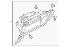 Genuine Volkswagen Glove Box Frame 5NN-857-101-A-82V New. Price: $17.67.