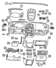 Genuine Mopar Glovebox Latch SC88XT5AA New. Price: $23.44.