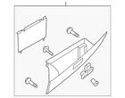 Genuine Mazda Glove Box Assembly TD11-64-030K-02 New. Price: $263.29.