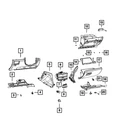 Genuine Mopar Glove Box Door 6QX95DX9AA New. Price: $1713.42.