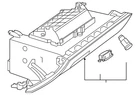 Genuine Mercedes-benz Glove Compartment Housing 177-680-39-00-64-8T92 New. Price: $267.68.