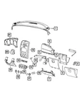 Genuine Mopar Glove Box Door Latch Striker 5179625AA New. Price: $8.60.