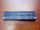 1981 - 1987 Dodge Truck Dash Royal Engineered Ram Tough Emblem **wear** Used. Price: $17.00.