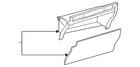 Genuine Toyota Glove Box Door 55550-47081-E0 New. Price: $496.60.