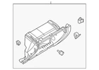 Genuine Volkswagen Glove Box Housing 17B-857-101-82V New. Price: $86.56.