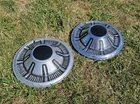 Pair 2 Vintage Aftermarket 14" Ford Bronco F150 Style Hubcaps Wheel Covers Used. Price: $99.00.
