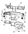 Genuine Mopar Glove Box Door Dampener 55117034AD New. Price: $47.37.