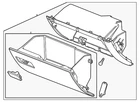 Genuine Gm Glove Box Assembly 26547800 New. Price: $186.84.