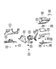 Genuine Mopar Glove Box Door 6QX95PS4AA New. Price: $1213.25.