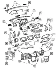 Genuine Mopar Glove Box Shelf 5PE94DX9AB New. Price: $22.54.