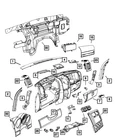 Genuine Mopar Instrument Panel Glove Box 1KE74XDBAB New. Price: $44.30.