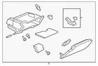 Genuine Gm Light Titanium Instrument Panel Compartment 20972810 New. Price: $91.97.