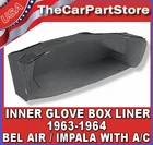 Dash Glove Box Inner Cardboard Insert Liner 1963 1964 Chevy Bel Impala W/air New. Price: $36.95.