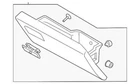 Genuine Ford Glove Box Door HC3Z-25060T10-BG New. Price: $216.89.