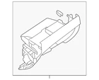 Genuine Mitsubishi Glove Box Frame 8006A616XA New. Price: $155.37.