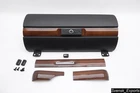 Mercedes W123 77-85 Console Zebrano Wood Set Trim Glove Box Door Dashboard Used. Price: $189.00.