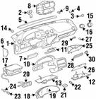 Gm Oem 96-98 Grand Am Instrument Panel Glove Box-lock 22586286 New. Price: $115.23.
