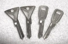(4) Nos Original Oem 1958 1959 1960 Ford Edsel Lock Key Blanks With Logo New. Price: $32.99.