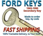 1965-1990 Ford Lincoln Mercury Secondary Keys Cut To Code FB0250-FB0499 New. Price: $11.99.