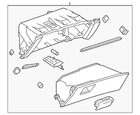 Genuine Gm Light Titanium Instrument Panel Compartment 09009197 New. Price: $41.01.