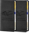 Tildosac 2PACK Leather Registration And Insurance Card Holder, Document New. Price: $15.28.
