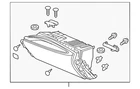 Genuine Acura Glove Box Assembly 77510-TZ3-A04ZE New. Price: $456.28.